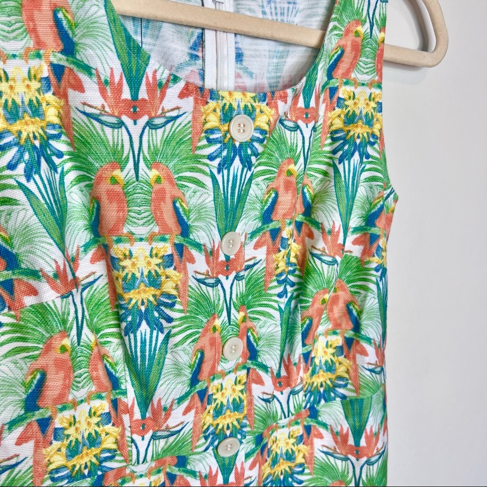 NWOT TALBOTS Tropical Print Shift Dress. Size 2 - Picture 4 of 9
